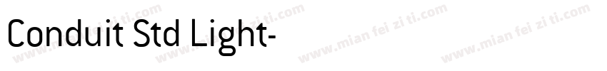 Conduit Std Light字体转换